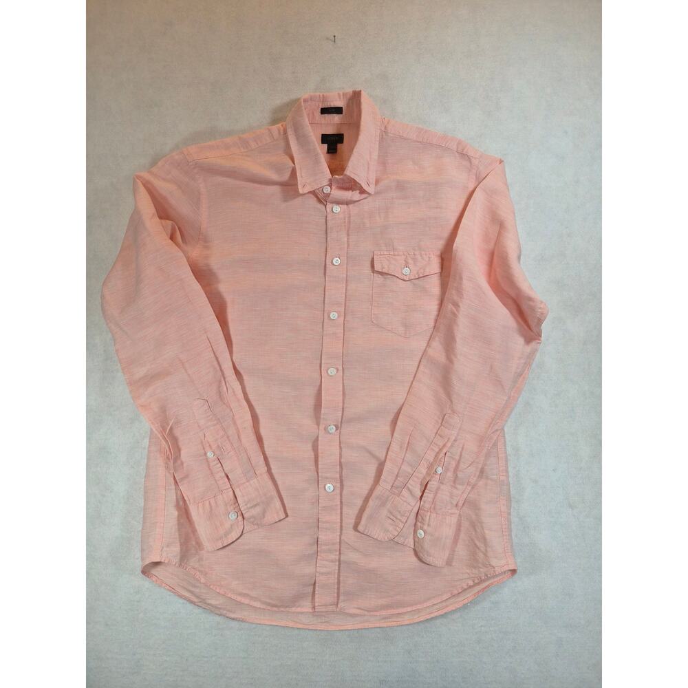 J Crew Linen button up Women's sz L #2205